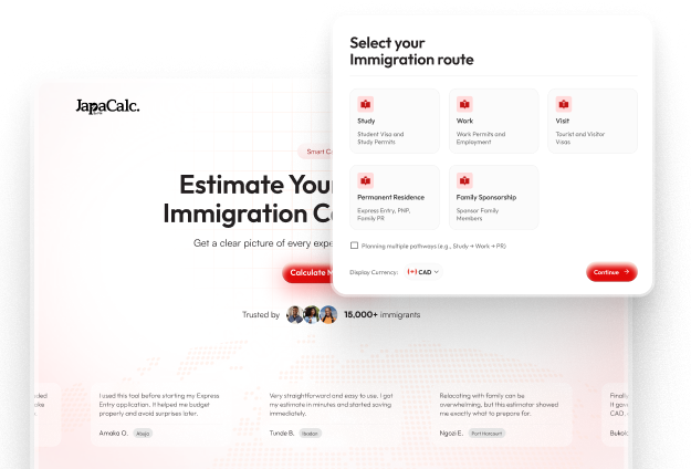 Cost estimator preview